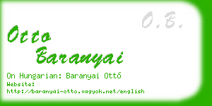 otto baranyai business card